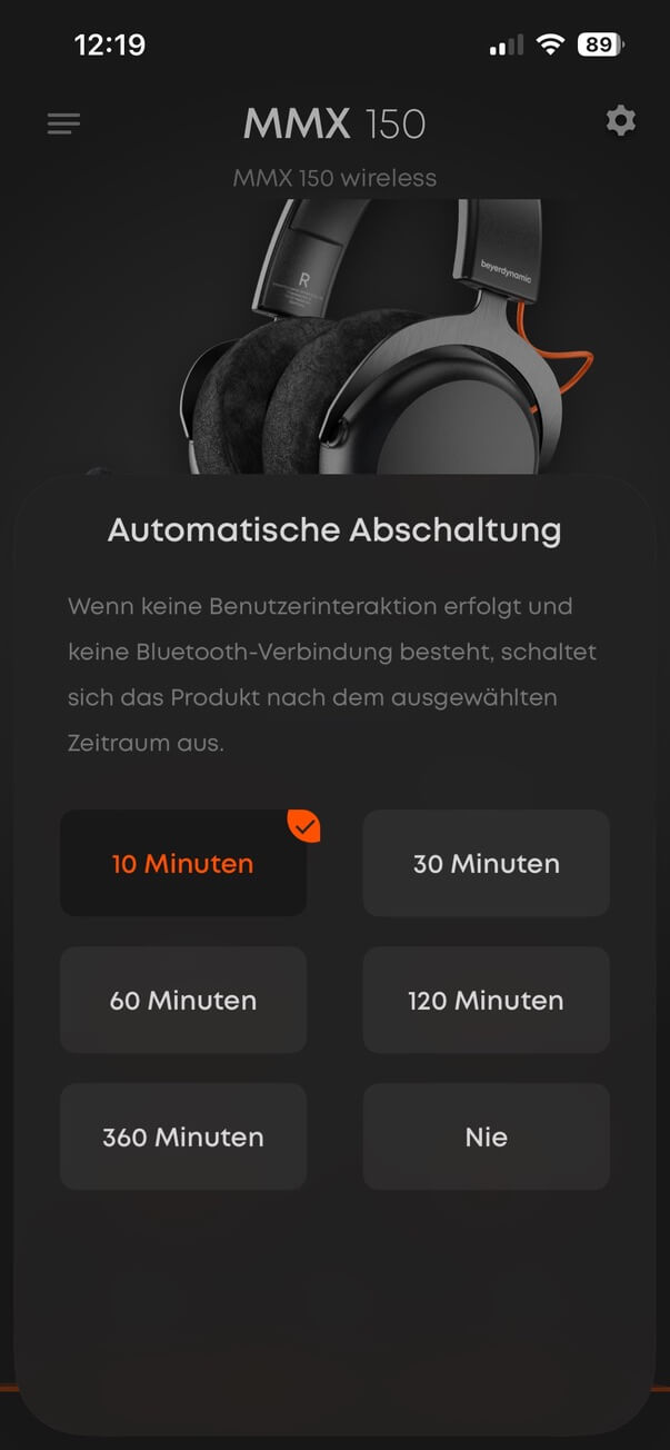Beyerdynamic MMX 150 Wireless App
