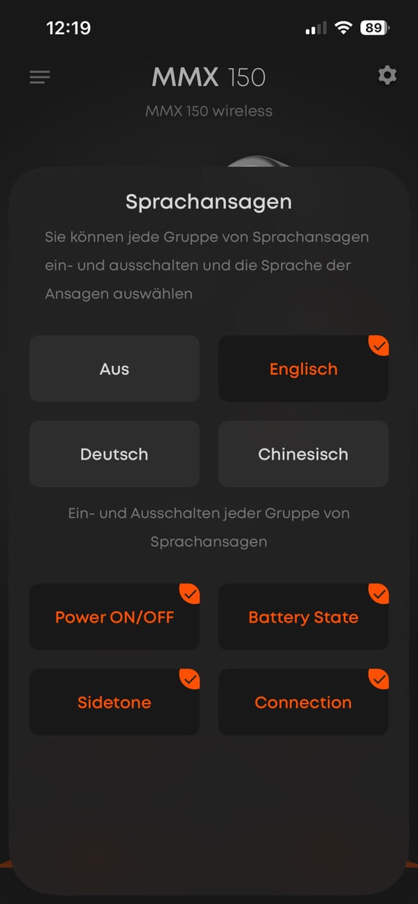 Beyerdynamic MMX 150 Wireless App