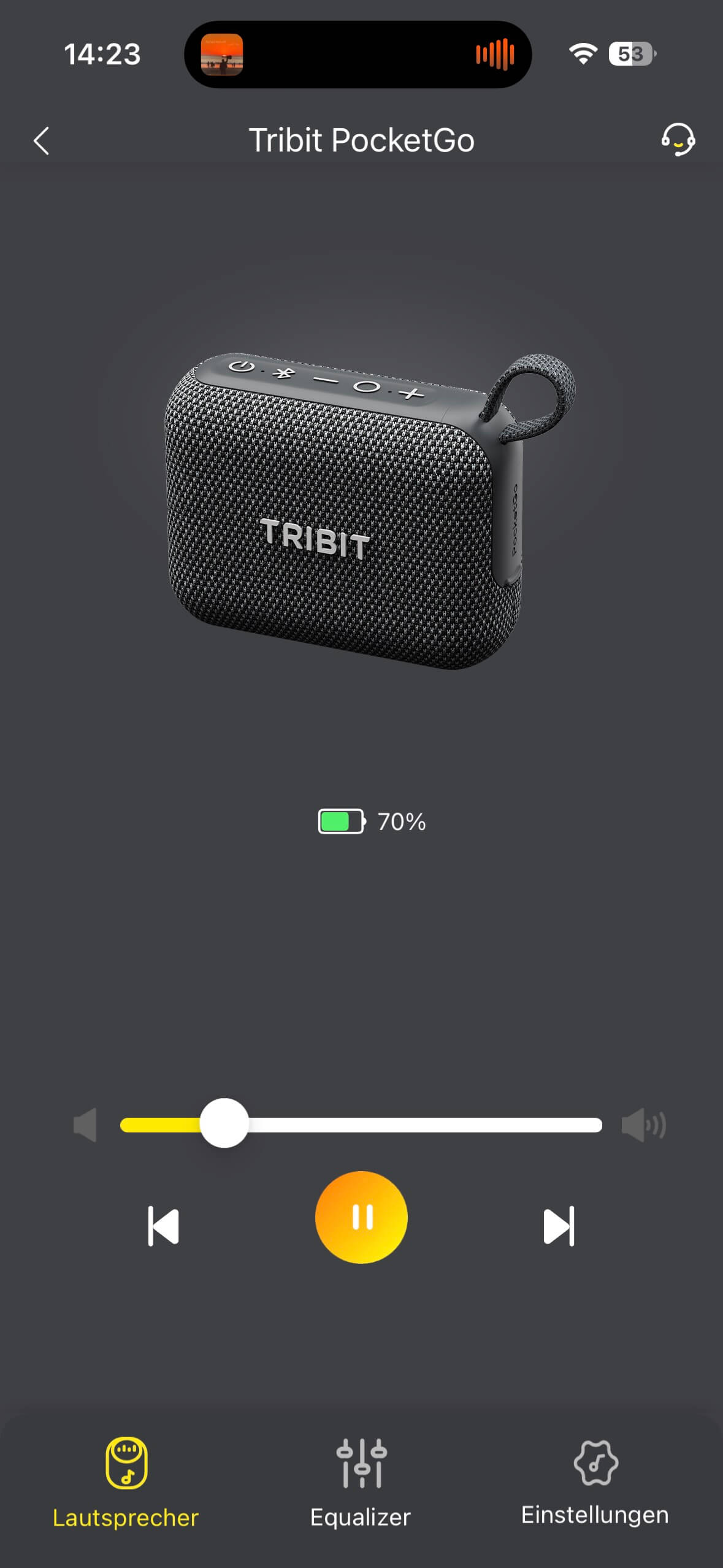 Tribit Pocket Go App DE Test 1