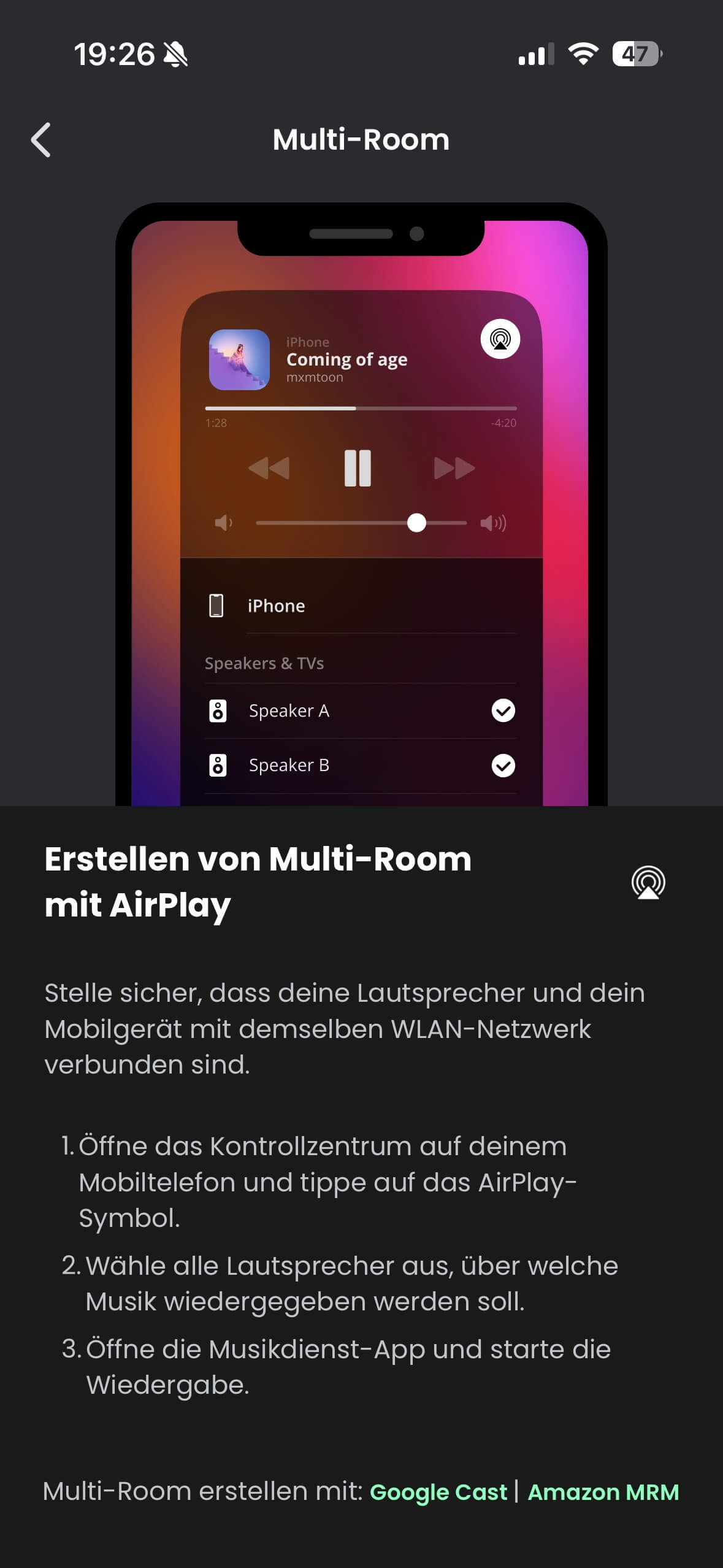 JBL Authentics 500 App DE