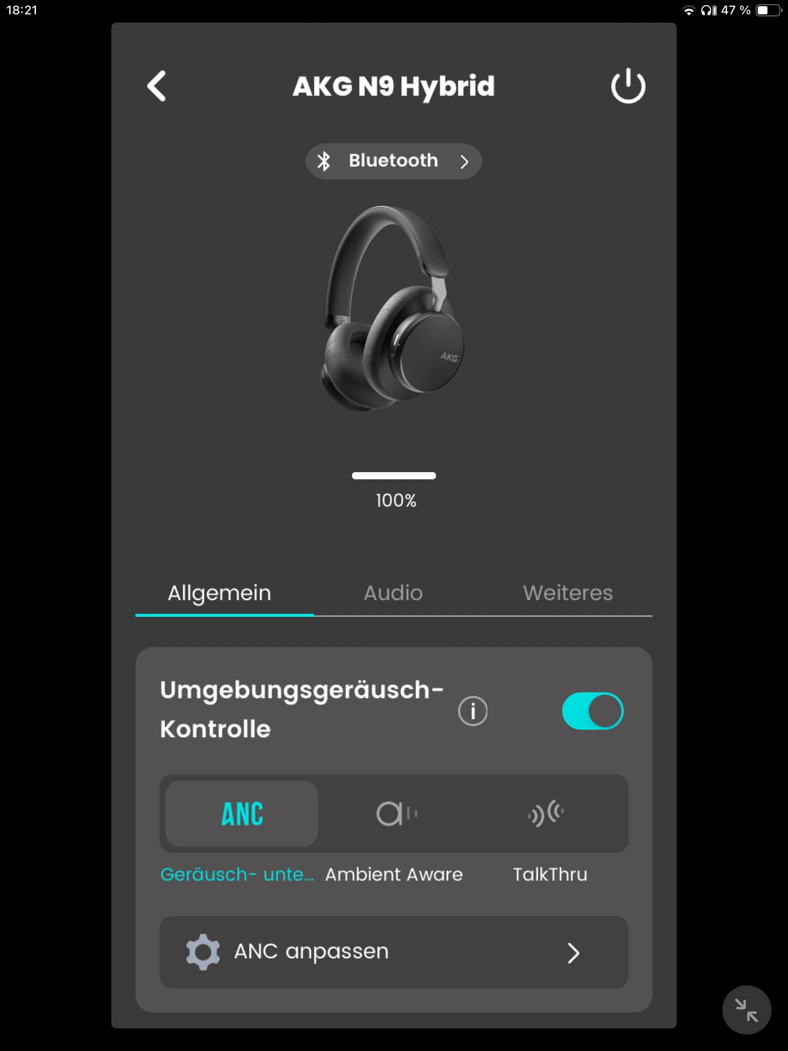Startseite I_AKG Headphones App