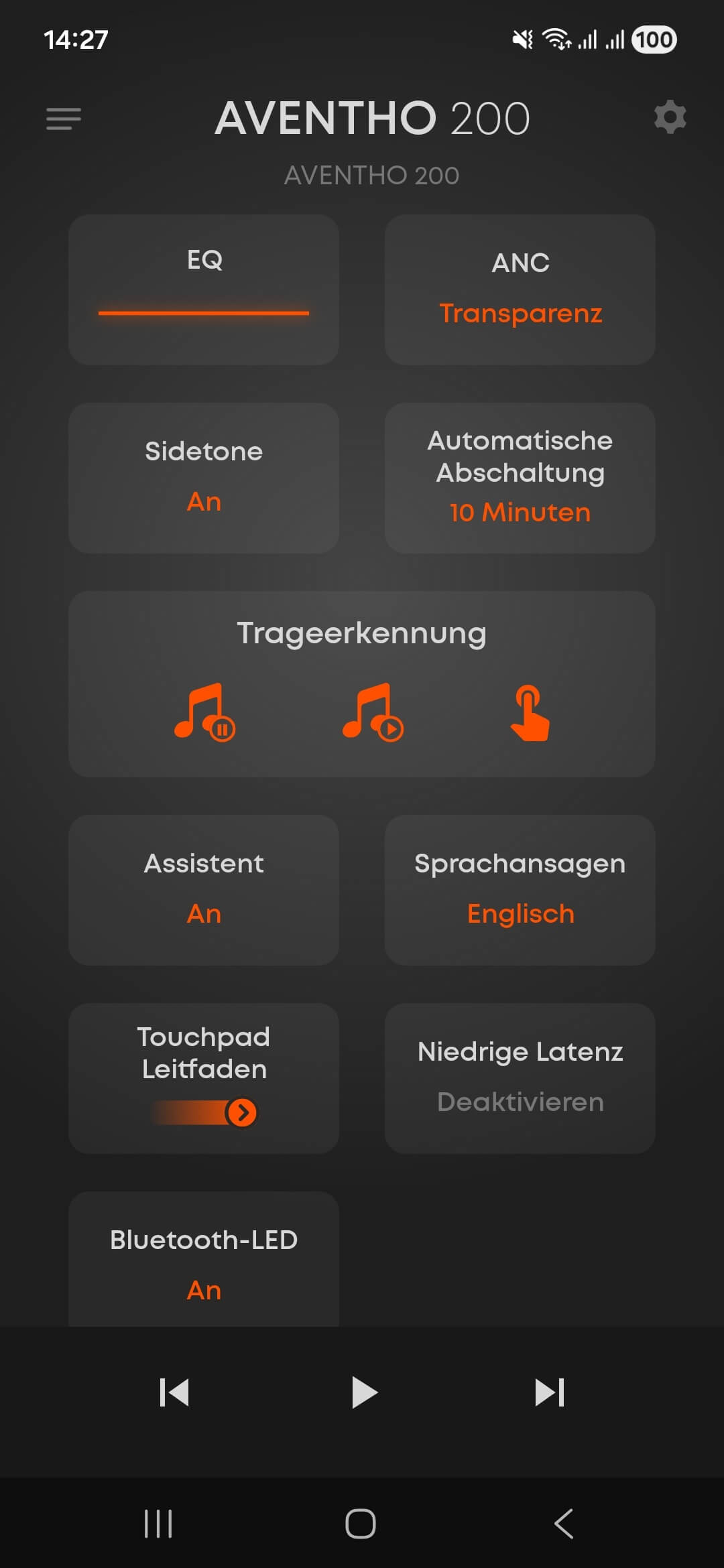 beyerdynamic Aventho 200 App DE