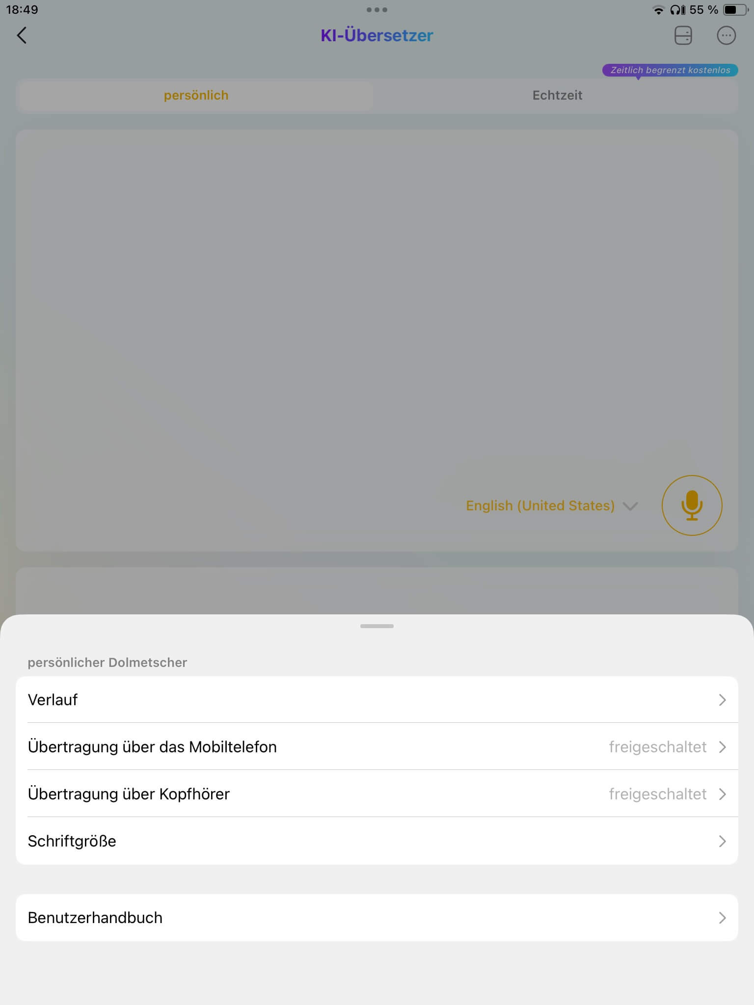 KI-Uebersetzung III_EarFun Audio App
