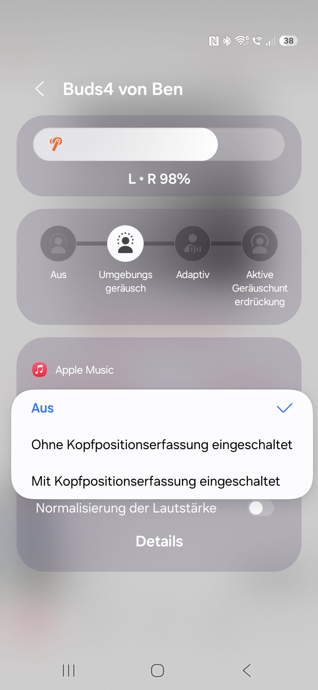 Samsung Galaxy Buds4 App DE