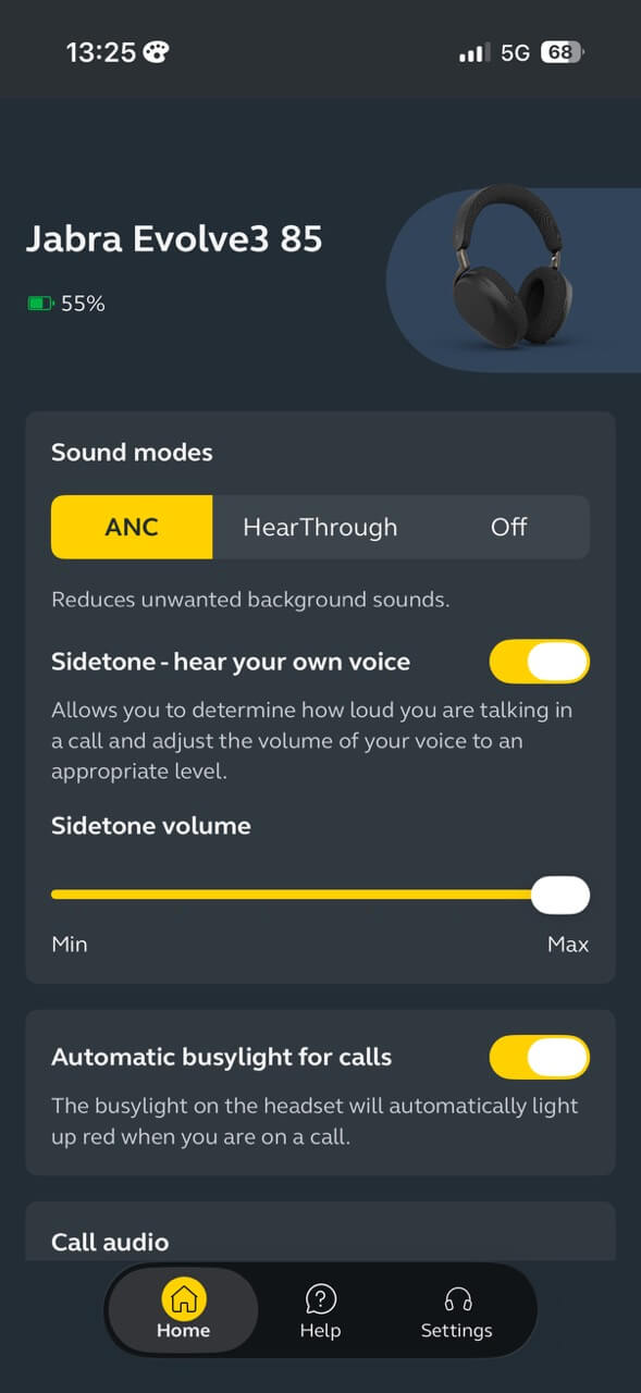 Jabra Evolve3 85 App