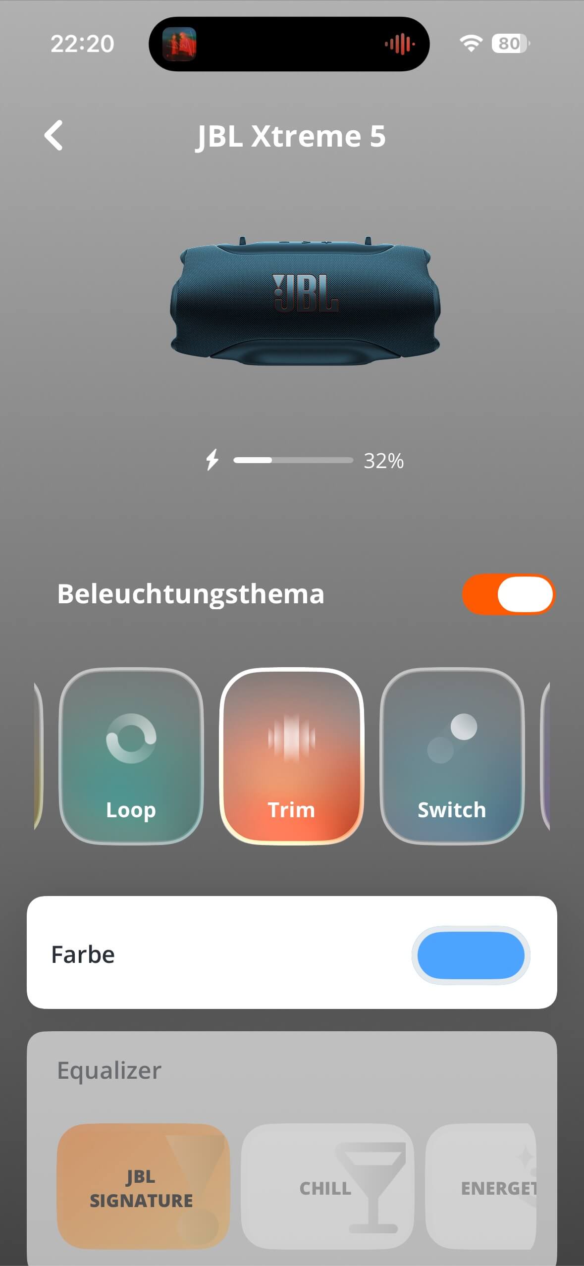 JBL XTREME 5 App