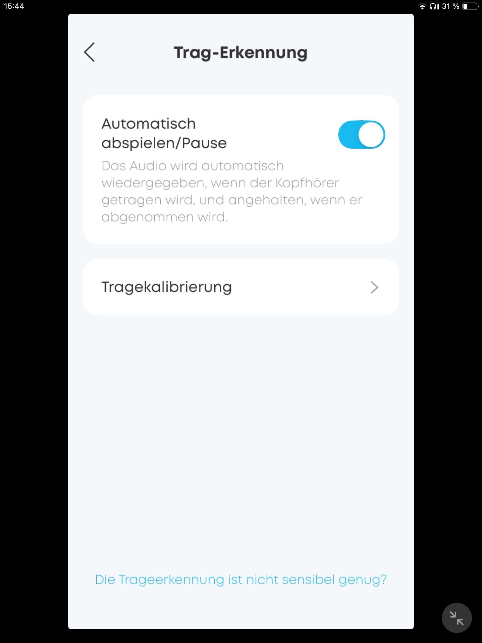 Trageerkennung_Soundcore-App