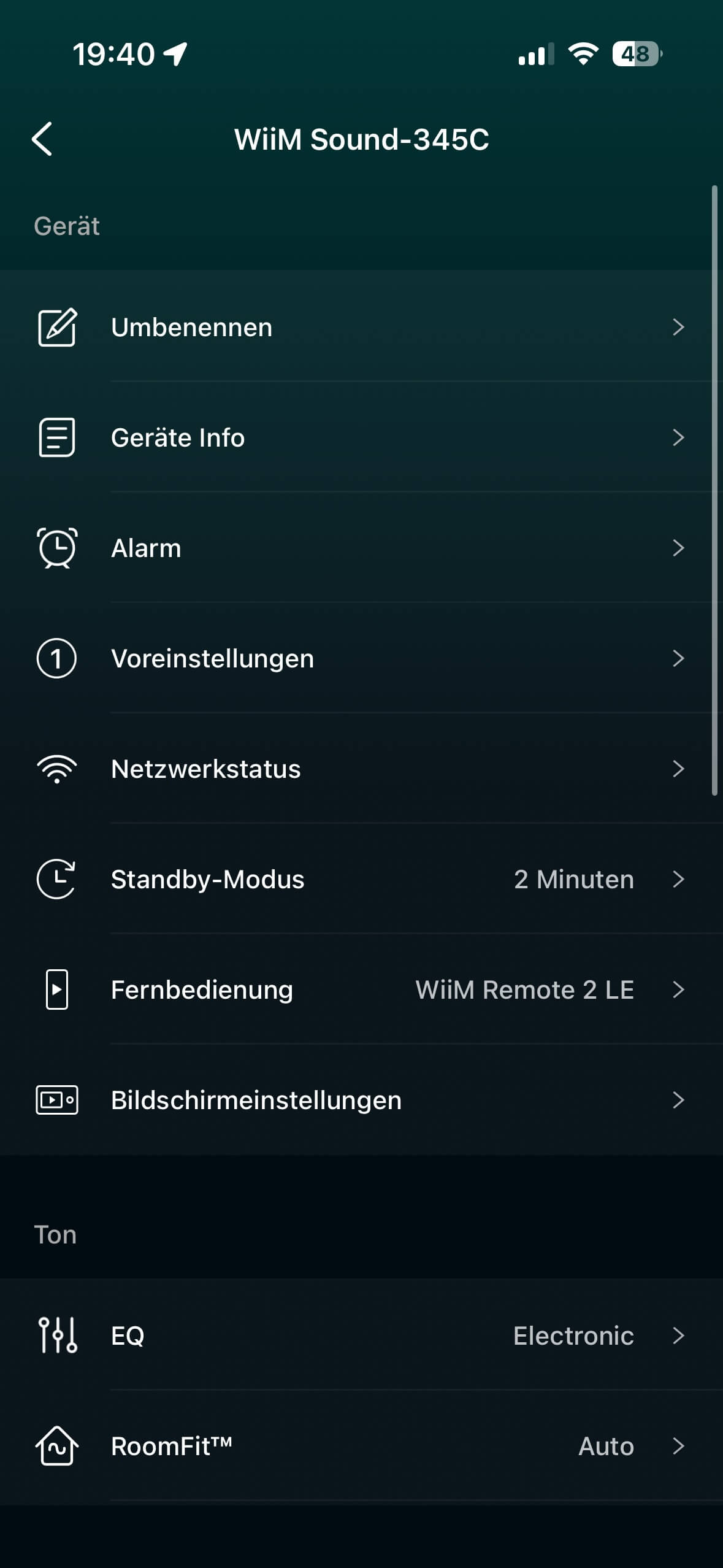 WiiM Sound App DE
