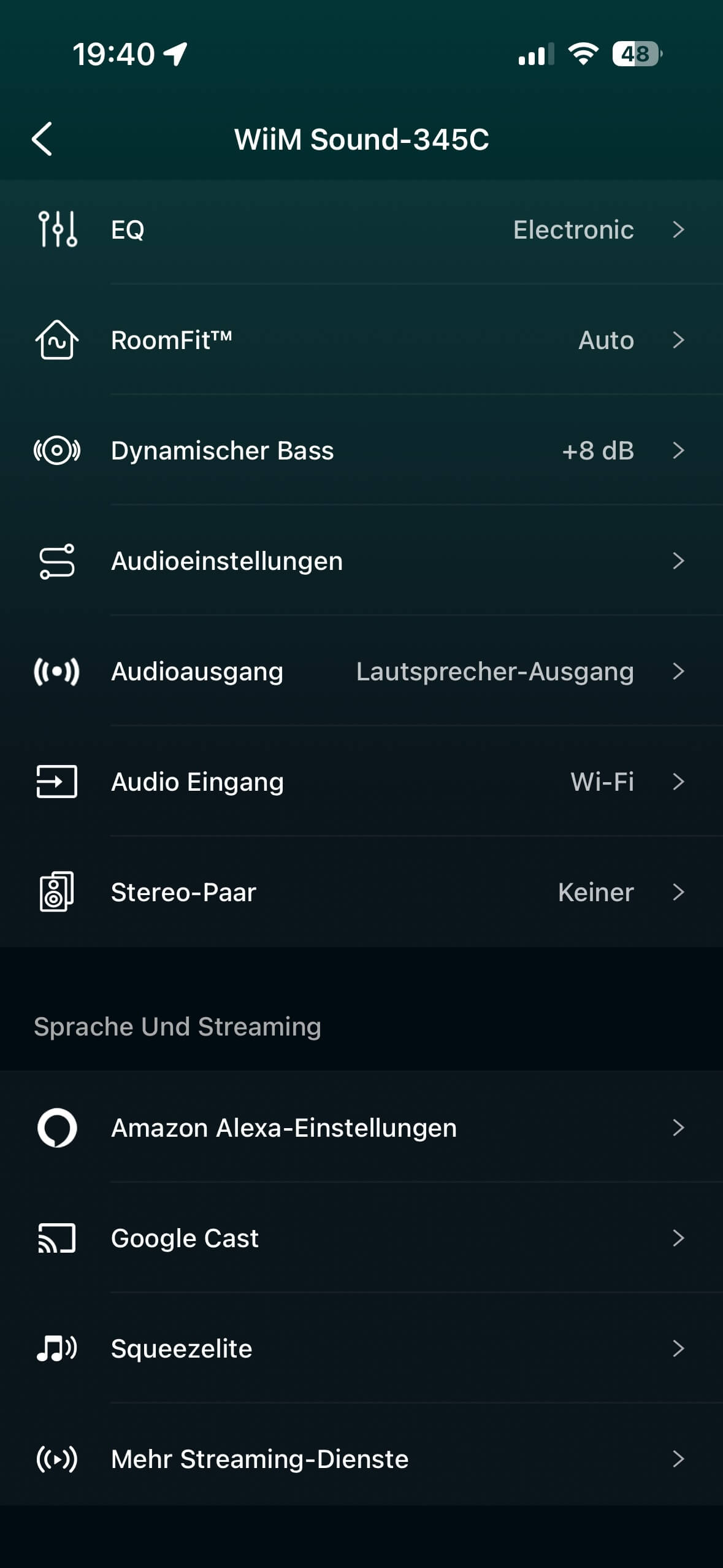 WiiM Sound App DE