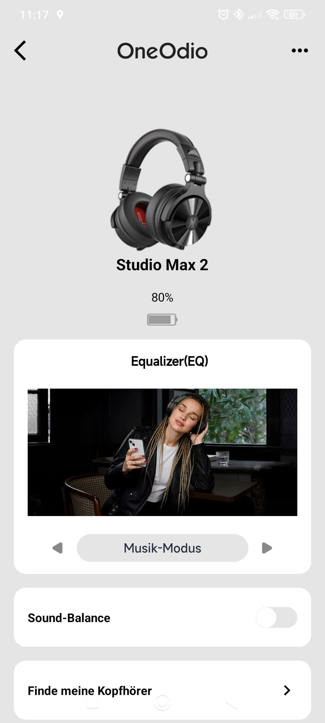Natürlich bietet der integrierte Equalizer auch Presets an.