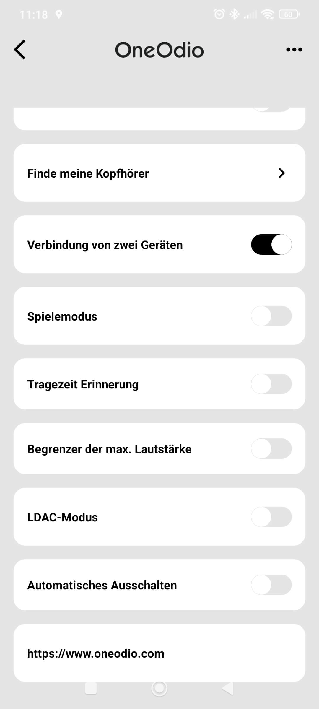 Der Funktionsumfang der App reich von EQ bis Auto-Off.