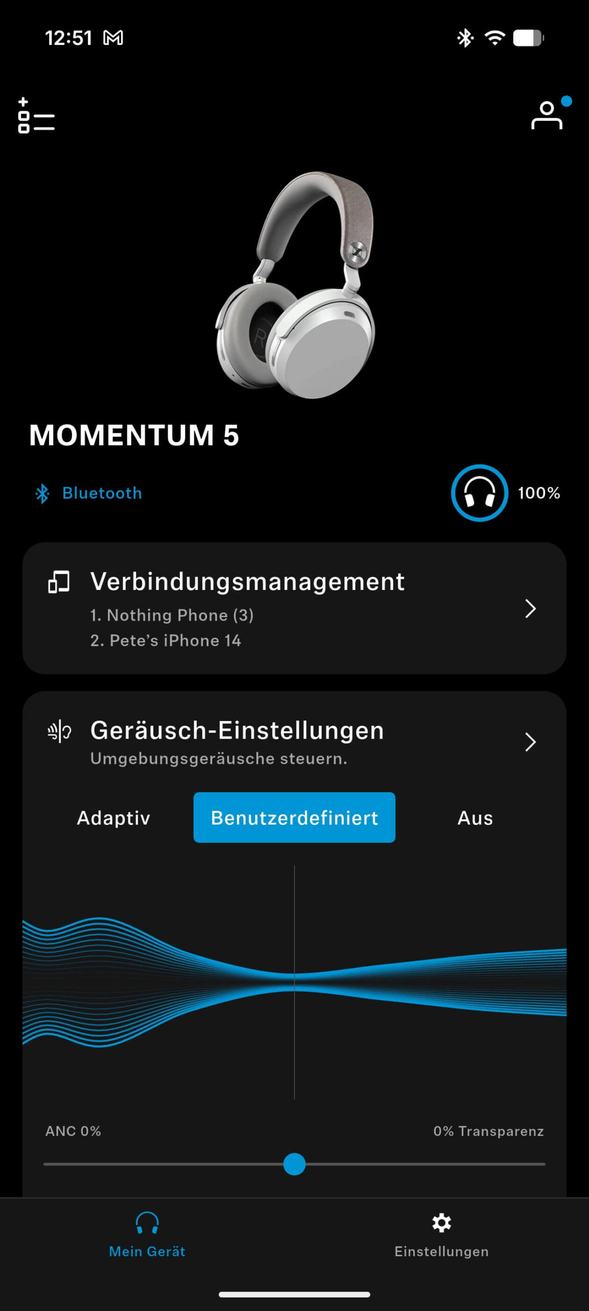 Sennheiser Momentum 5 Wireless App DE