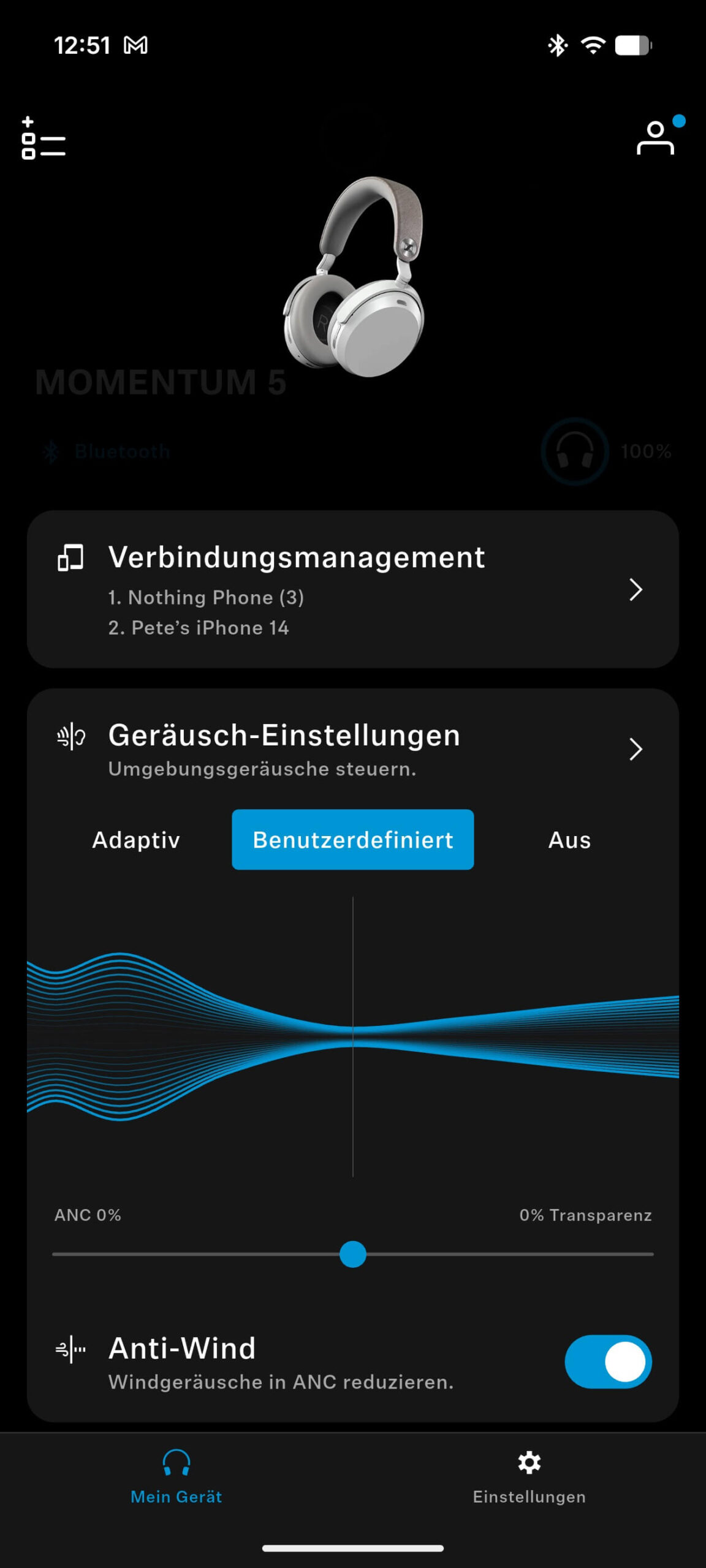 Sennheiser Momentum 5 Wireless App DE
