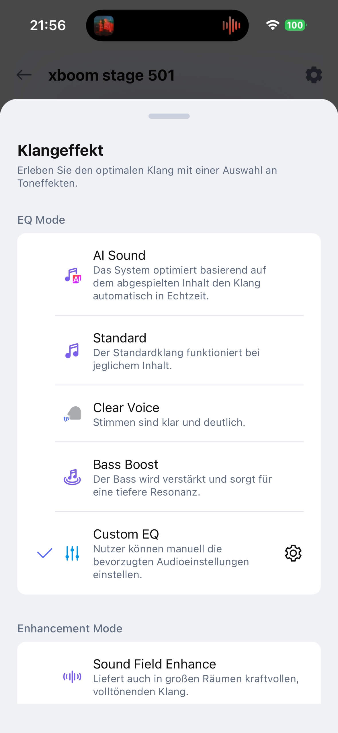 LG xboom Stage 501 App