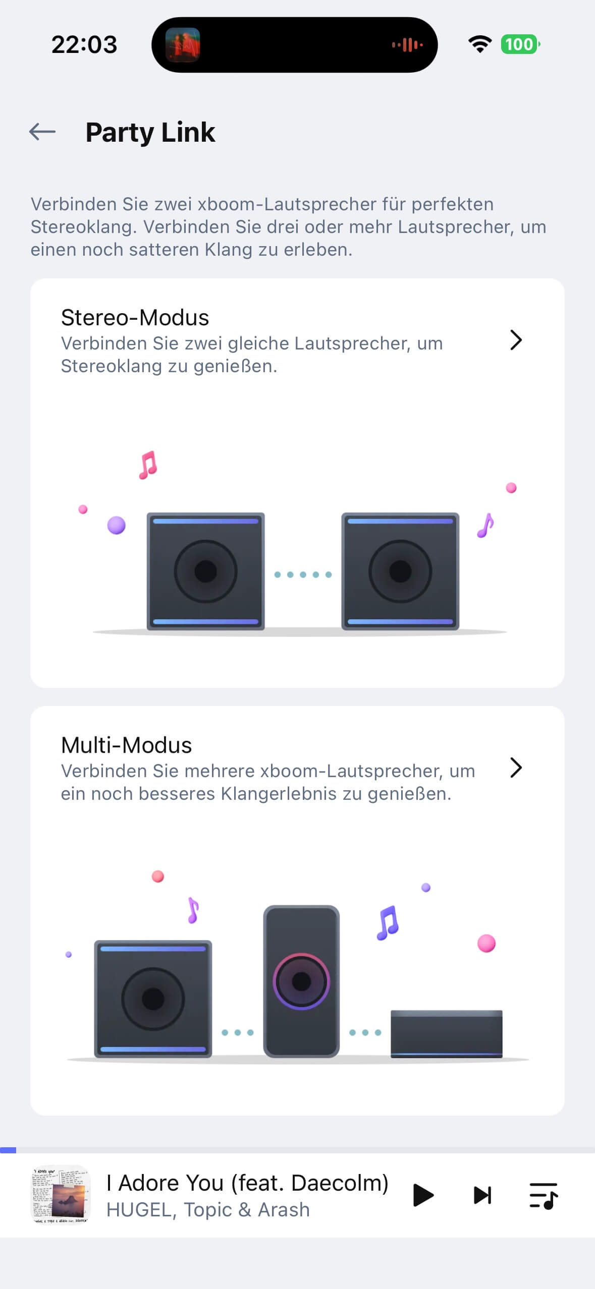 LG xboom Stage 501 App