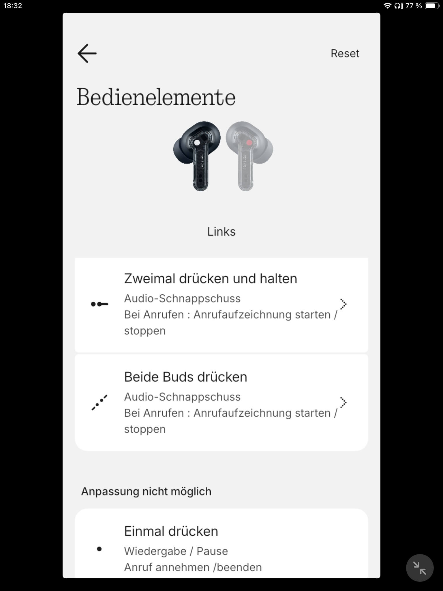 Nothing Ear 3a Steuerung II_Nothing X App