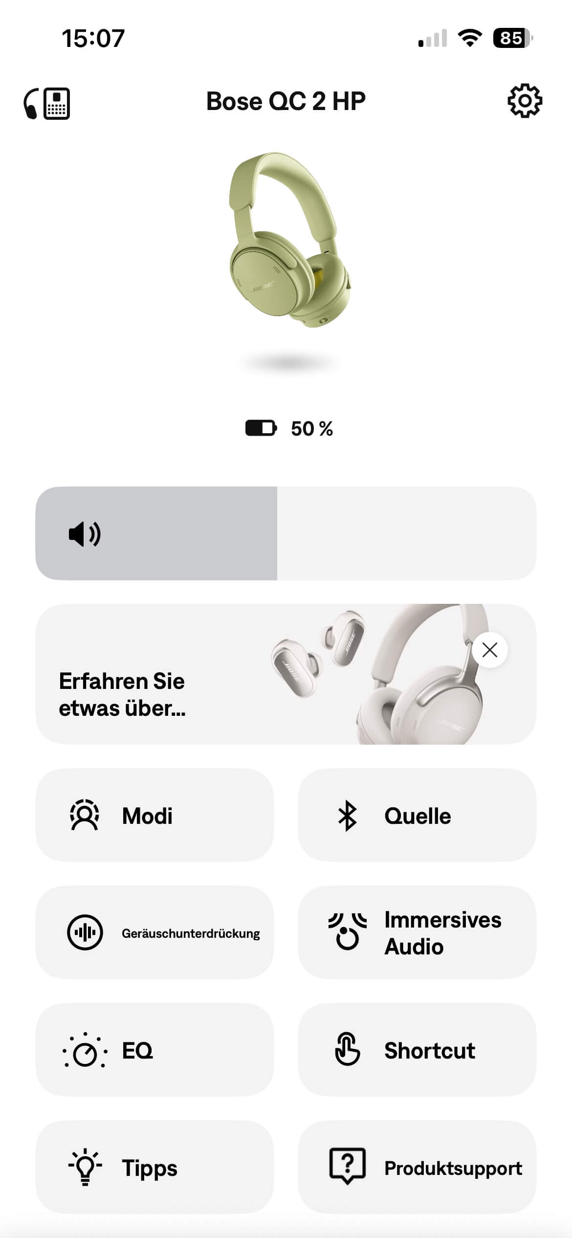 Bose QuietComfort Kopfhörer (2 Gen) App DE 1