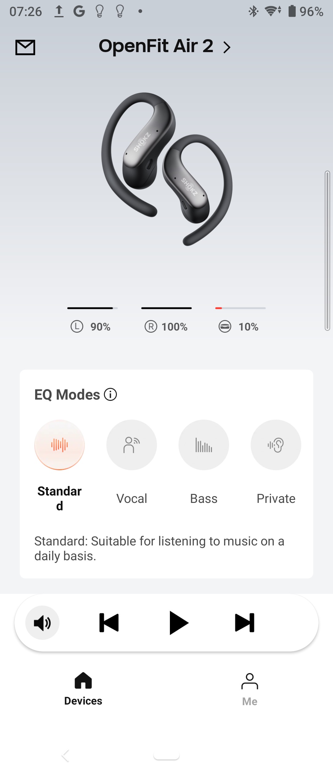 Shokz OpenFit Air 2 App