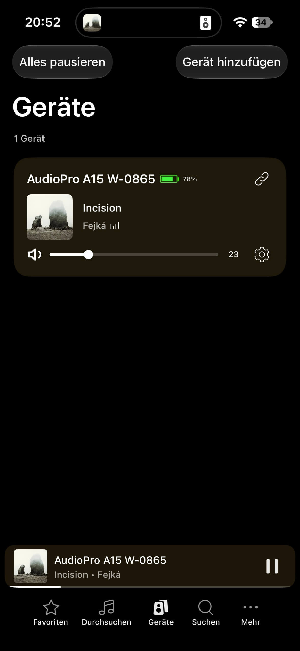 Audio Pro A15 W App
