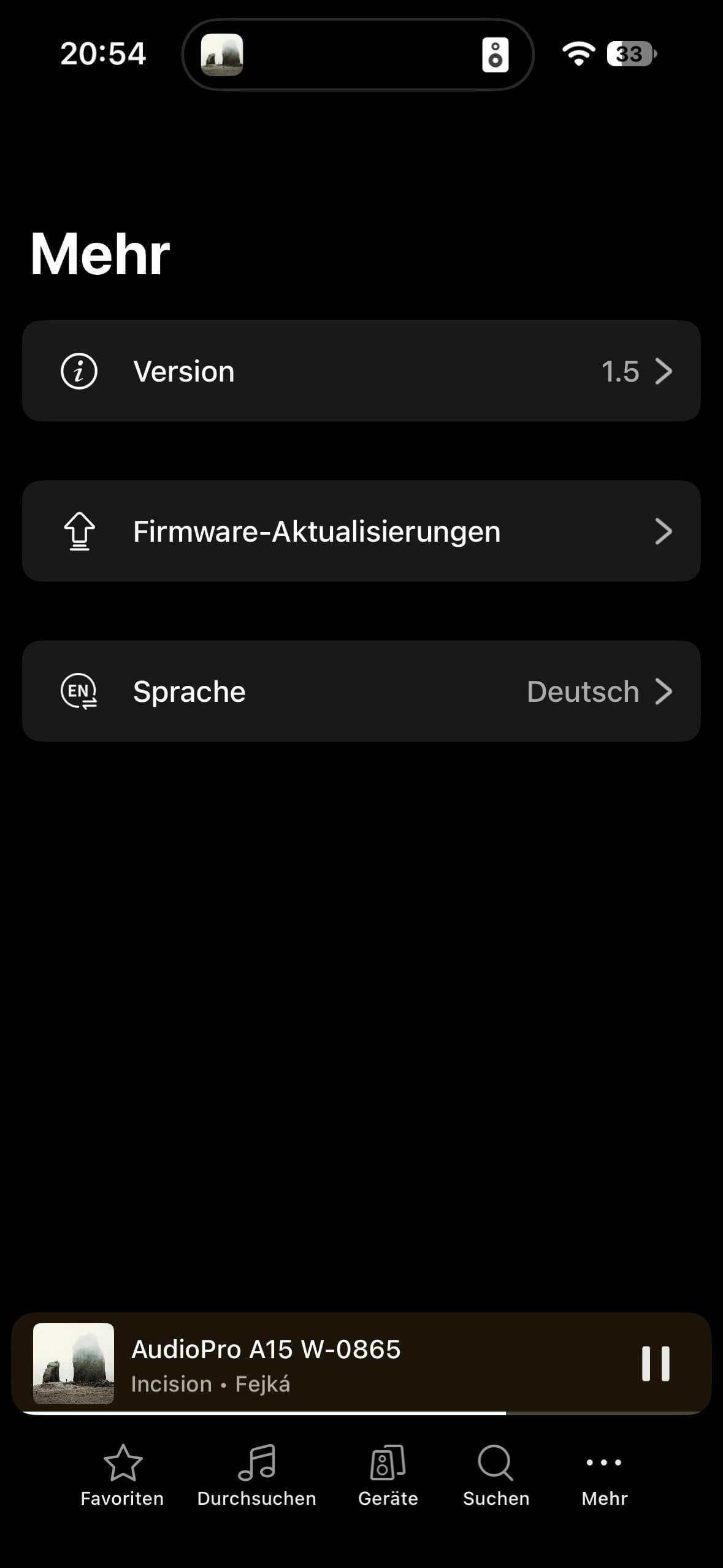 Audio Pro A15 W App