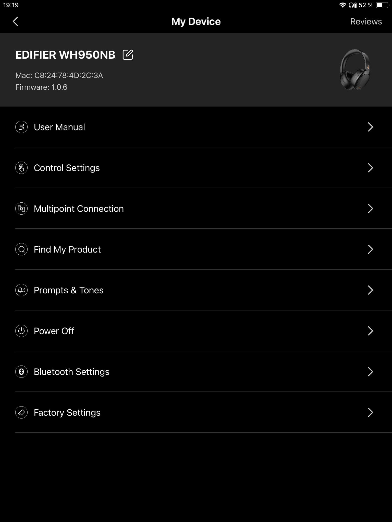 Edifier WH950NB (2026) App