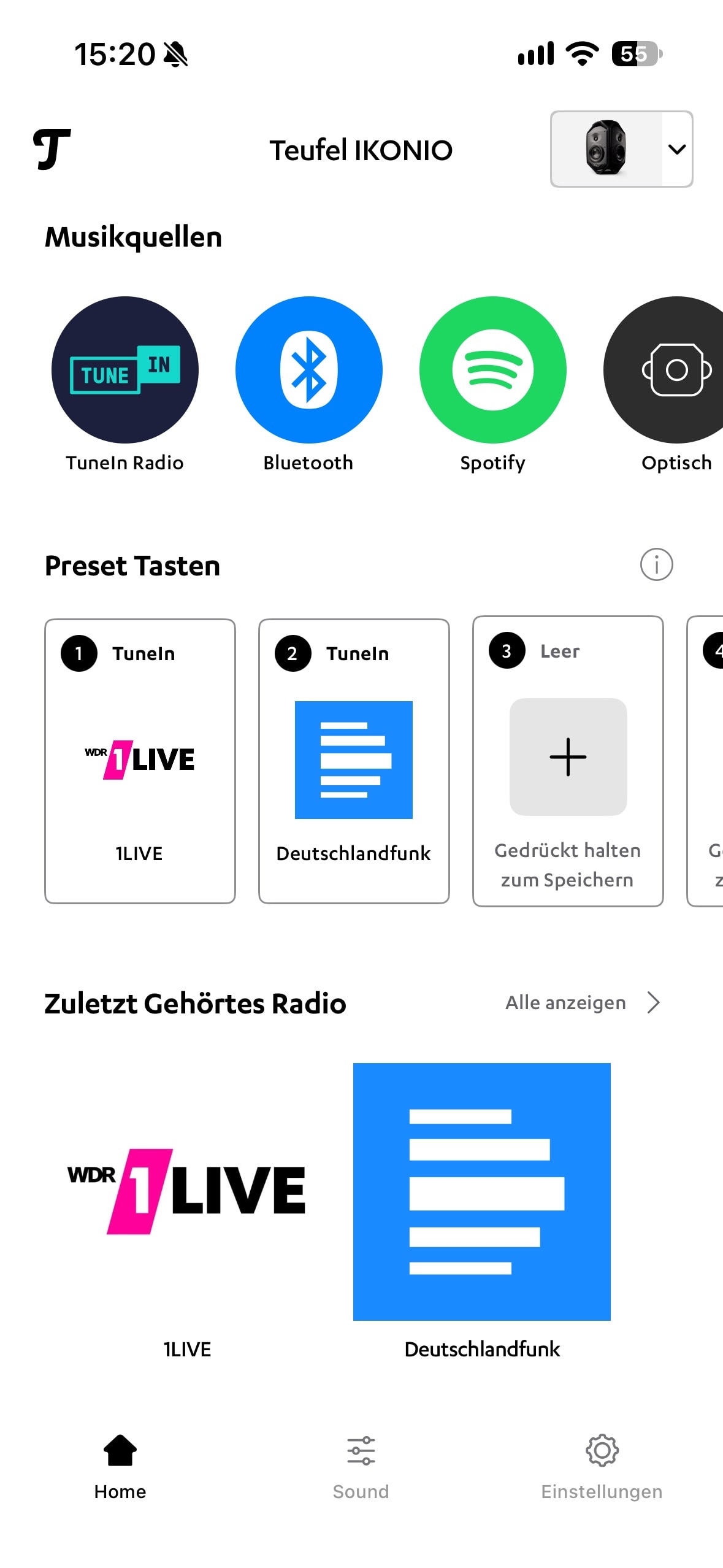 Teufel IKONIO Home App