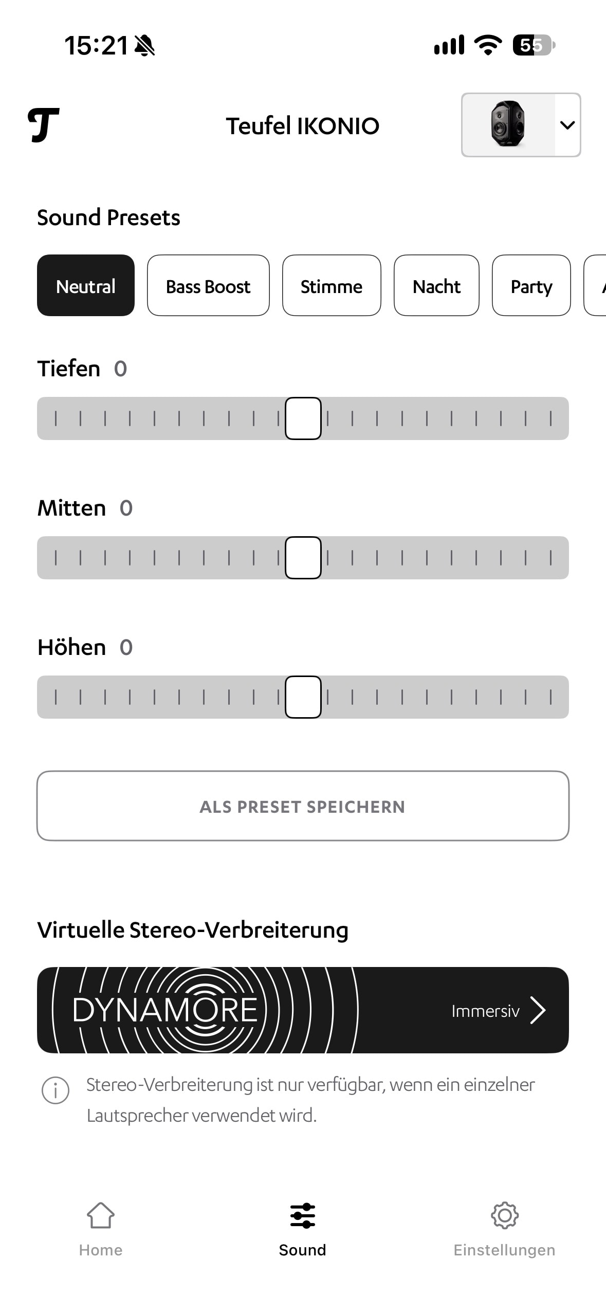Teufel IKONIO Home App