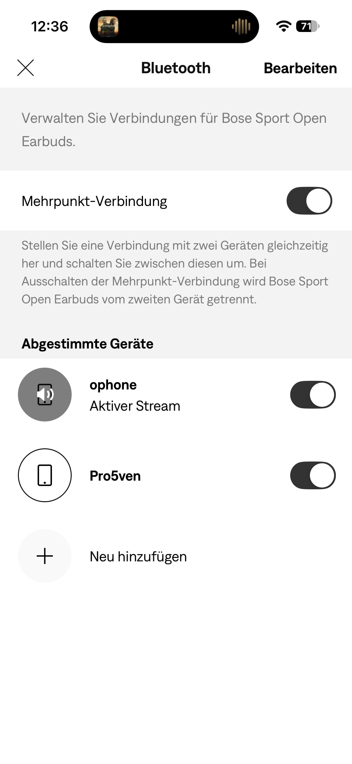 Bose Sport Open Earbuds AppDE